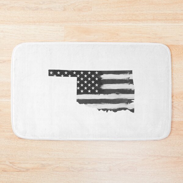 Item preview, Oklahoma State Stars & Stripes Silhouette – Black and White designed and sold by Paper Drip.