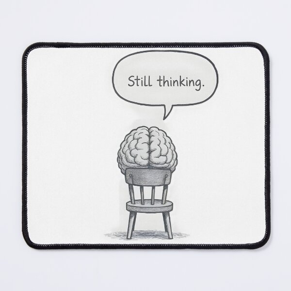 Item preview, Still Thinking – Minimal Overthinking Design designed and sold by Nemya art.