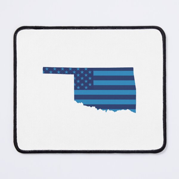 Item preview, Oklahoma USA Flag Silhouette – Stars and Stripes State Outline designed and sold by Paper Drip.