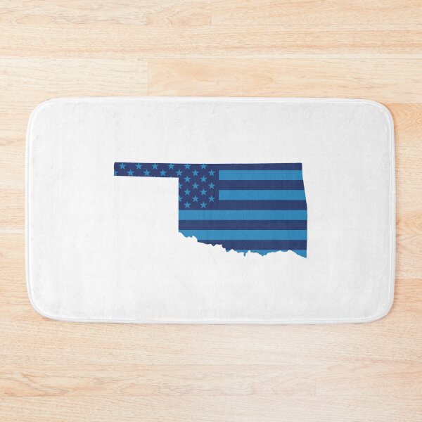 Item preview, Oklahoma USA Flag Silhouette – Stars and Stripes State Outline designed and sold by Paper Drip.