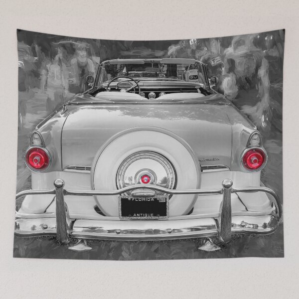 Item preview, 1955 White Blue Ford Fairlane Skyliner X102 designed and sold by RichFrancoCars.