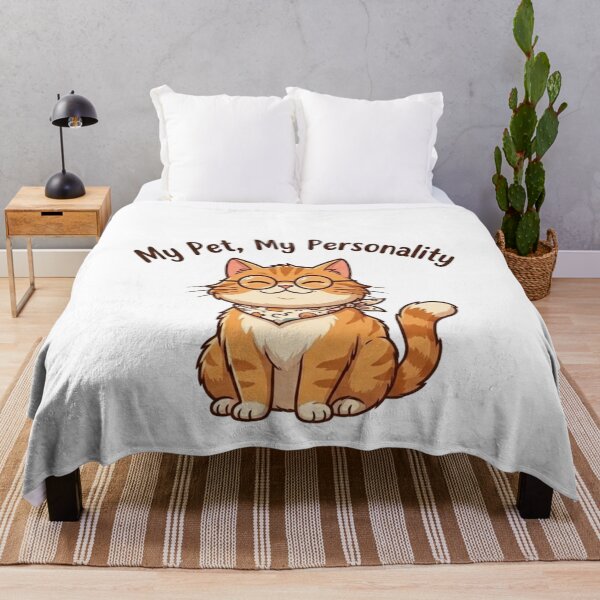 Item preview, My Pet My Personality - Funny Cat Lover Quote designed and sold by StyleLap.