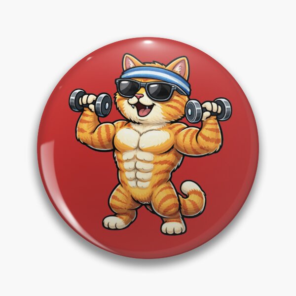 Item preview, Gym Cat | Funny Muscular Cat Workout designed and sold by Shtex.