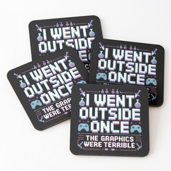 Item preview, ​I Went Outside Once - Funny Gamer & Introvert Quote designed and sold by OMW-Designs.