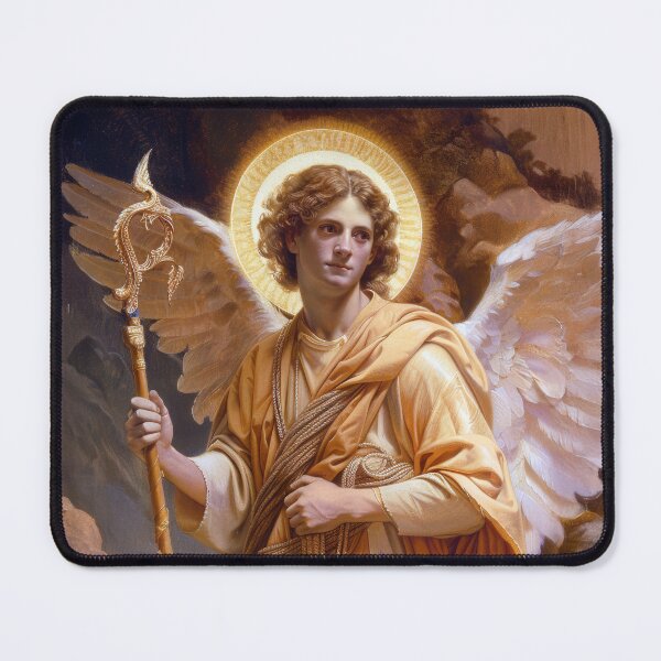 Item preview, Saint Raphael the Archangel designed and sold by SanctifiedSouls.