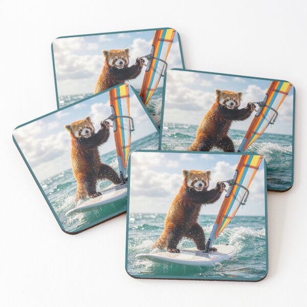 Item preview, Windsurfin' Red Panda designed and sold by Tridentulus.