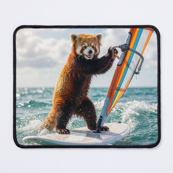 Item preview, Windsurfin' Red Panda designed and sold by Tridentulus.