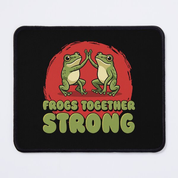 Item preview, Frogs Together Strong High Five Retro designed and sold by LinaValearte.