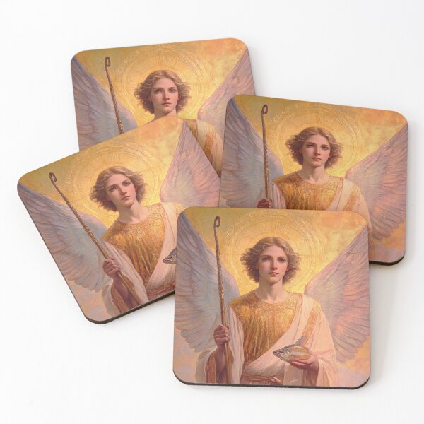 Item preview, Saint Raphael the Archangel designed and sold by SanctifiedSouls.