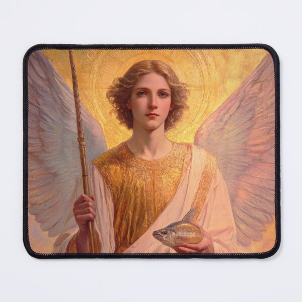 Item preview, Saint Raphael the Archangel designed and sold by SanctifiedSouls.
