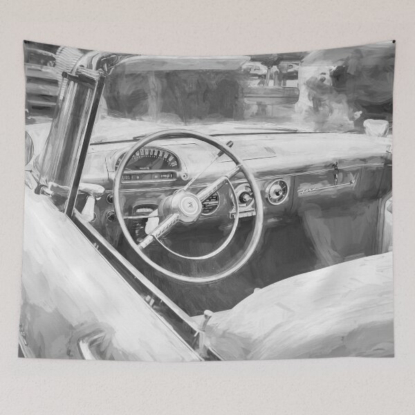 Item preview,  1955 White Blue Ford Fairlane Skyliner X105 designed and sold by RichFrancoCars.