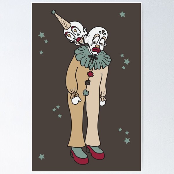 Artikelvorschau, Retro-Freakshow-Clown entworfen und verkauft von SwankyWorks.