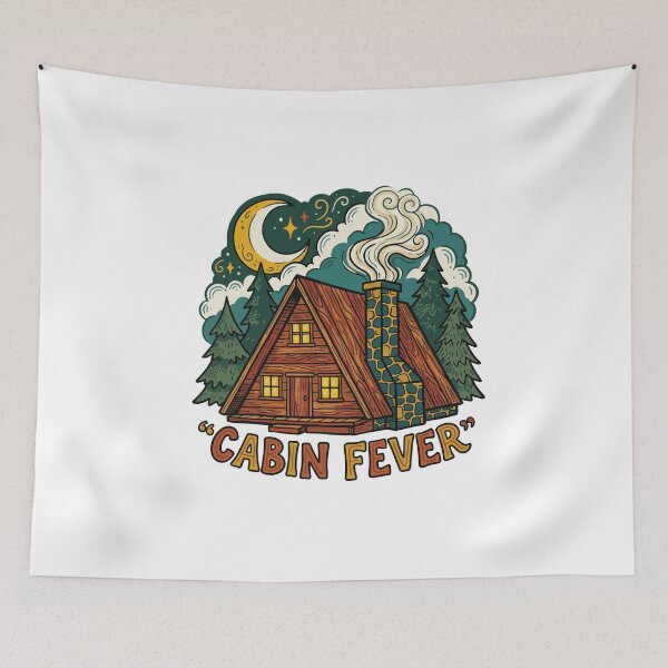 Item preview, Forest Night Cabin designed and sold by AliveStyle.