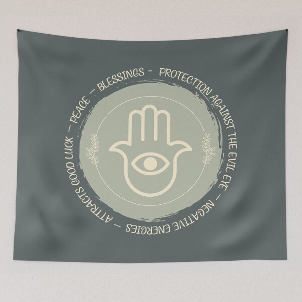 Item preview, Mystic Hamsa Hand – Protection and Positive Energy designed and sold by JuanaDesigns.