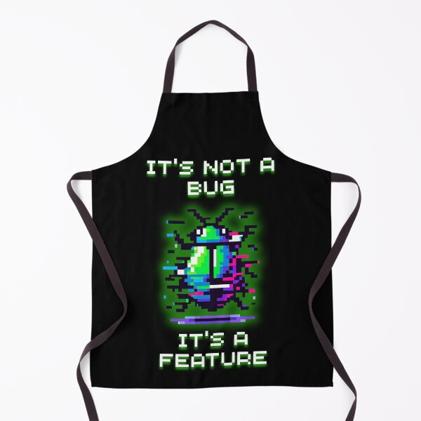 Item preview, It's Not A Bug It's A Feature - Coding Humor Pixel Art designed and sold by JonyDG.