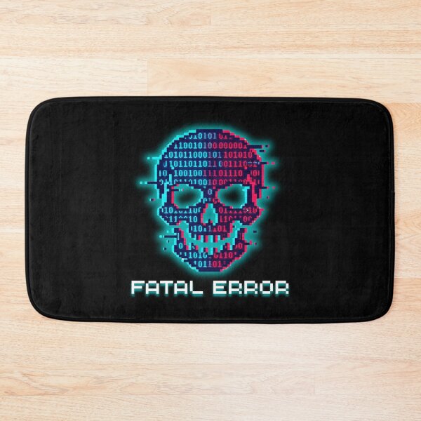 Item preview, Fatal Error - Binary Code Skull Cyberpunk Pixel Art designed and sold by JonyDG.