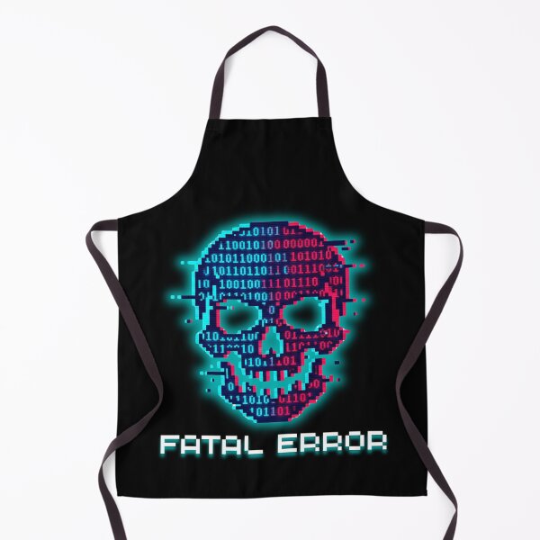 Item preview, Fatal Error - Binary Code Skull Cyberpunk Pixel Art designed and sold by JonyDG.