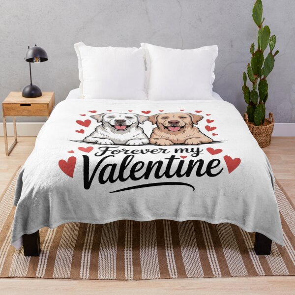 Item preview, Labrador Valentine Happy Dog Pair Sharing Love Together designed and sold by MuniraWearify.