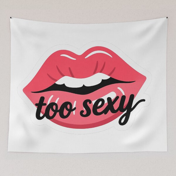 Item preview, Too Sexy – Bold Lips Graphic with Attitude designed and sold by increlon.