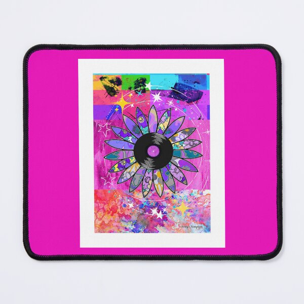 Item preview, Cosmic Pastel Vinyl Record Flower designed and sold by artbyomega.