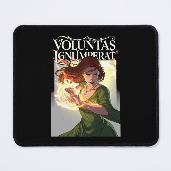 Item preview, Voluntas Igni Imperat Fantasy Fire Sorceress Magic Art designed and sold by SplashTastic.