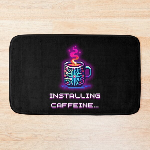 Item preview, Installing Caffeine - Programmer Coffee Pixel Art designed and sold by JonyDG.