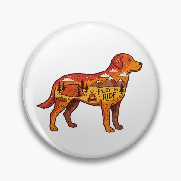 Item preview, Camping Adventure Dog designed and sold by AliveStyle.