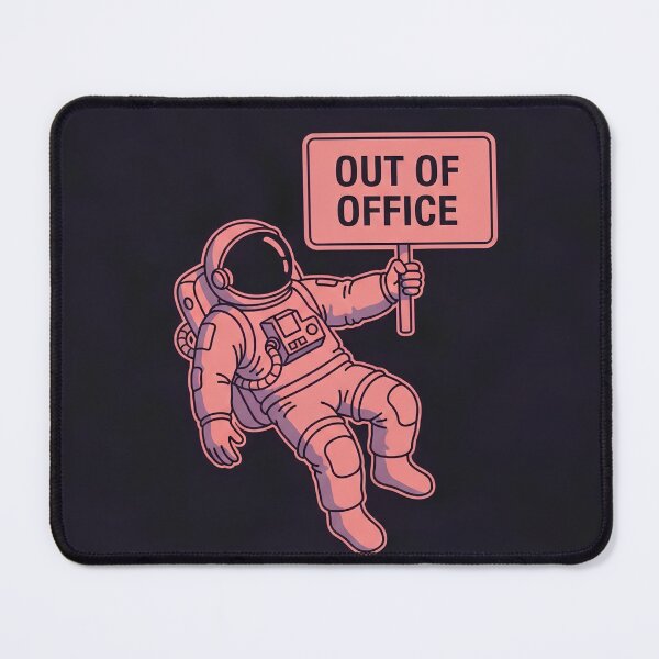 Item preview, Collision19 Out of Office Astronaut – Work Humor Sci-Fi Space Character Design designed and sold by Collision19.