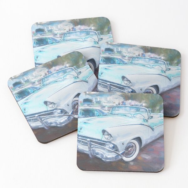 Item preview, 1955 White Blue Ford Fairlane Skyliner X108 designed and sold by RichFrancoCars.