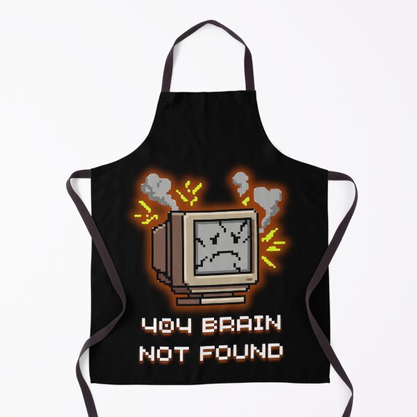 Item preview, 404 Brain Not Found - Funny Computer Error Pixel Art designed and sold by JonyDG.