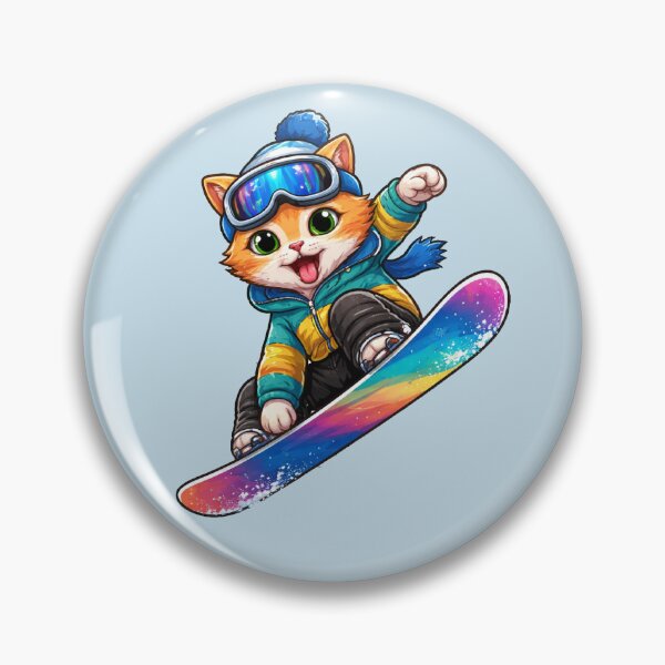 Item preview, Snowboard Cat | Cute Winter Snowboarding Cat designed and sold by Shtex.