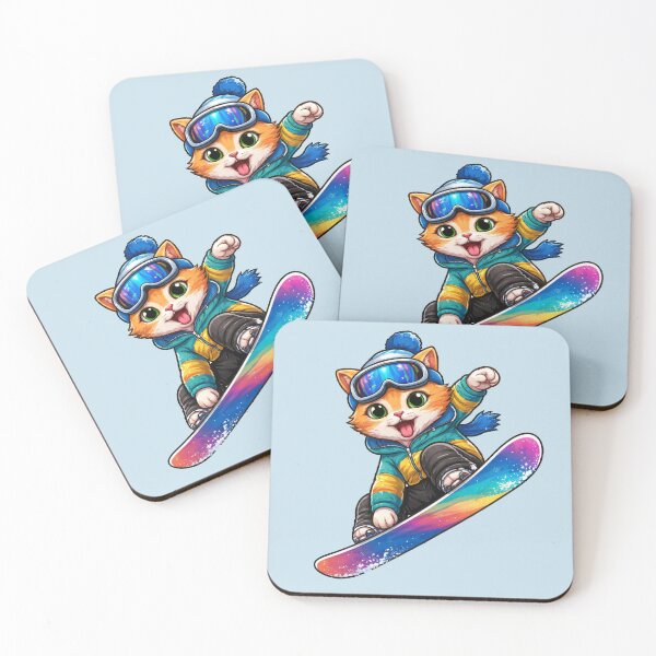 Item preview, Snowboard Cat | Cute Winter Snowboarding Cat designed and sold by Shtex.