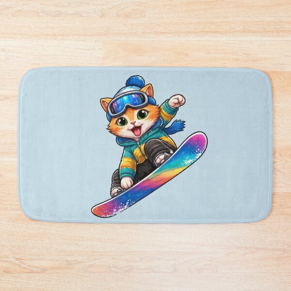 Item preview, Snowboard Cat | Cute Winter Snowboarding Cat designed and sold by Shtex.