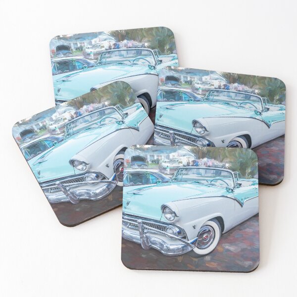Item preview, 1955 White Blue Ford Fairlane Skyliner X110 designed and sold by RichFrancoCars.