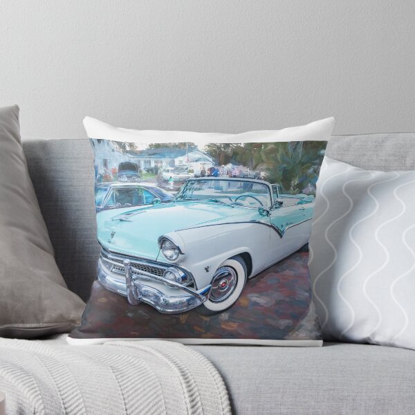 Item preview, 1955 White Blue Ford Fairlane Skyliner X110 designed and sold by RichFrancoCars.
