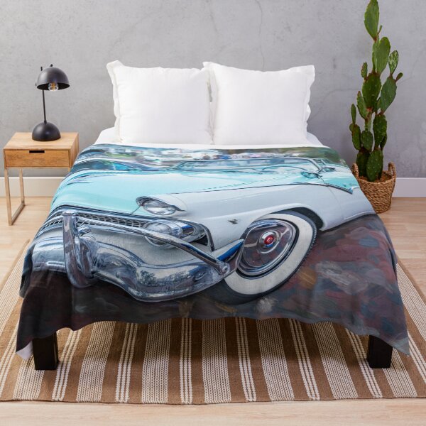 Item preview, 1955 White Blue Ford Fairlane Skyliner X110 designed and sold by RichFrancoCars.