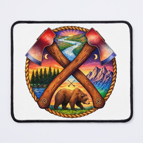 Item preview, Twin Axes of the Wild designed and sold by Colón Graphix’s.
