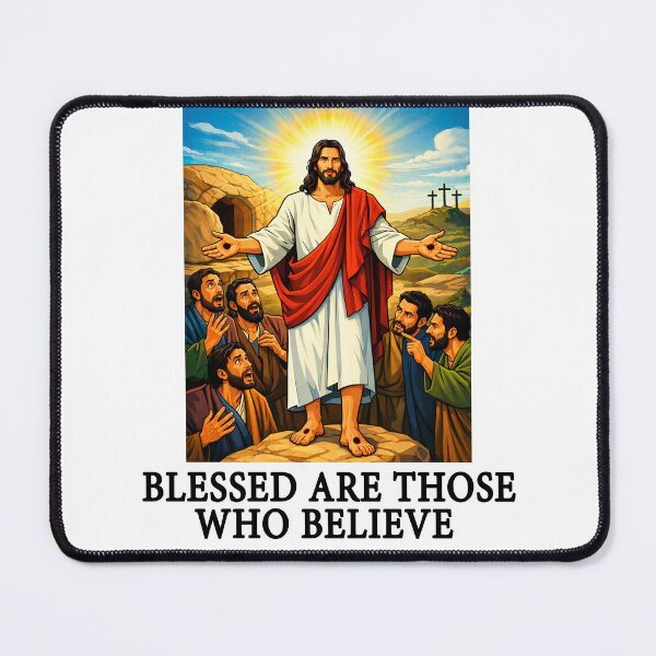 Item preview, Blessed are those who believe in Jesus Christ designed and sold by diWINe merch.