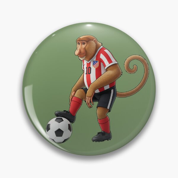 Item preview, Proboscis Monkey Soccer Player - Funny Football Athlete Meme designed and sold by Wild-way Art.