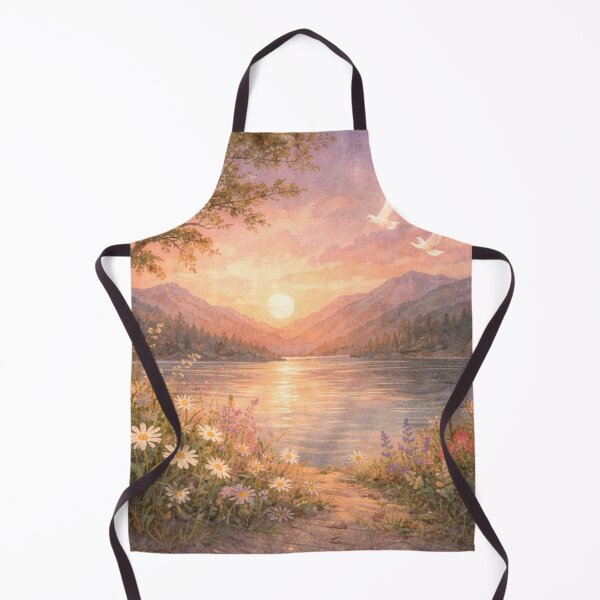 Item preview, Peaceful Sunset Lake Landscape designed and sold by SezzyDesigns.