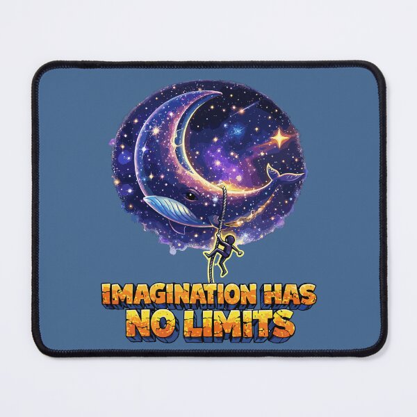 Item preview, Imagination Has No Limits – Cosmic Whale & Moon Fantasy Art designed and sold by SplashPixel.