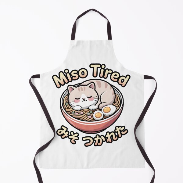 Item preview, Funny Cat Ramen Shirt-Miso Tired Kawaii Japanese Food Humor designed and sold by Viktorio Art Shop.