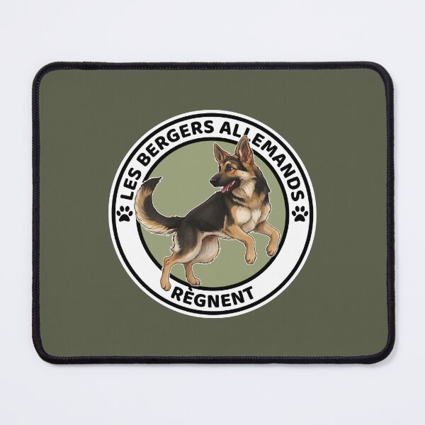 Artikelvorschau, Les Bergers Allemands Règnent – Deutsche Schäferhund-Kunst entworfen und verkauft von FrancophileFun.