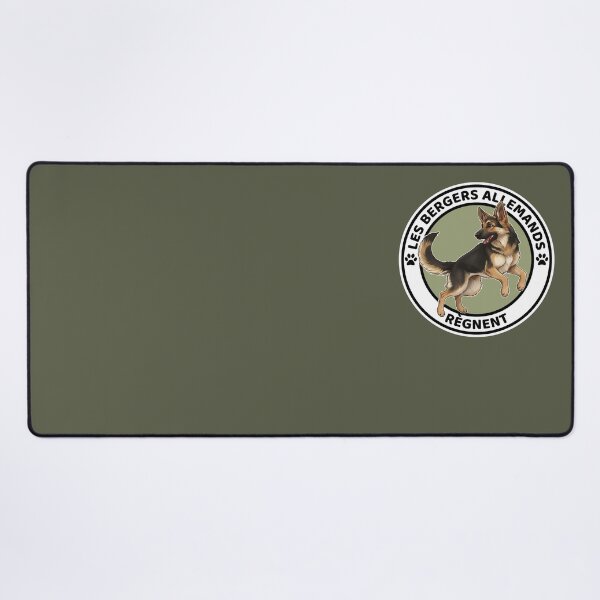Item preview, Les Bergers Allemands Règnent – German Shepherd Dog Art designed and sold by FrancophileFun.