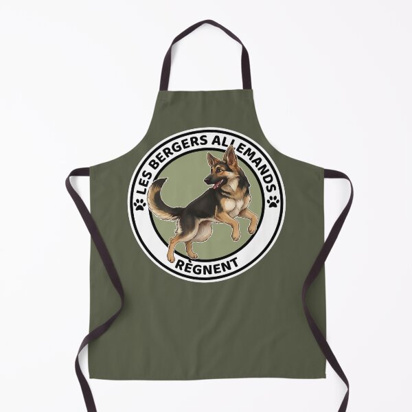 Item preview, Les Bergers Allemands Règnent – German Shepherd Dog Art designed and sold by FrancophileFun.