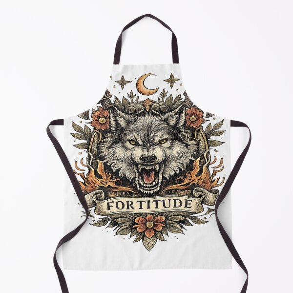 Item preview, Fortitude – Fierce Wolf Tattoo Crest designed and sold by alw951.