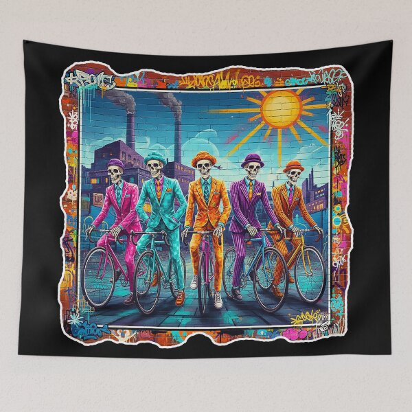 Item preview, Stylish cycling skeletons designed and sold by RICAMTP.