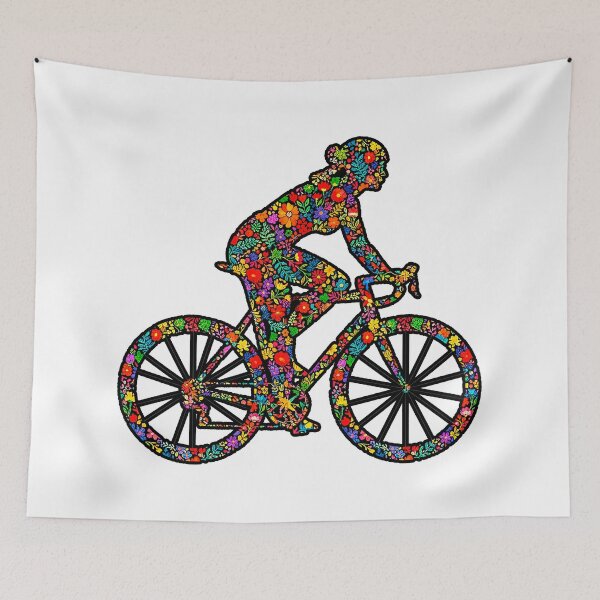 Item preview, Floral cyclist designed and sold by RICAMTP.
