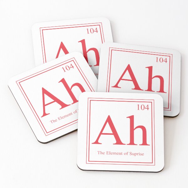 Item preview, Crazy Dog “Ah… The Element of Surprise” — Funny Periodic Table Science Humor designed and sold by ScienceCorner.
