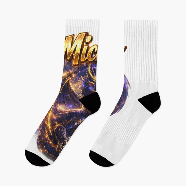 Item preview, Michael Year of the Dragon Eastern Zodiac Dragon Power Strength Design designed and sold by AlexLineArt.